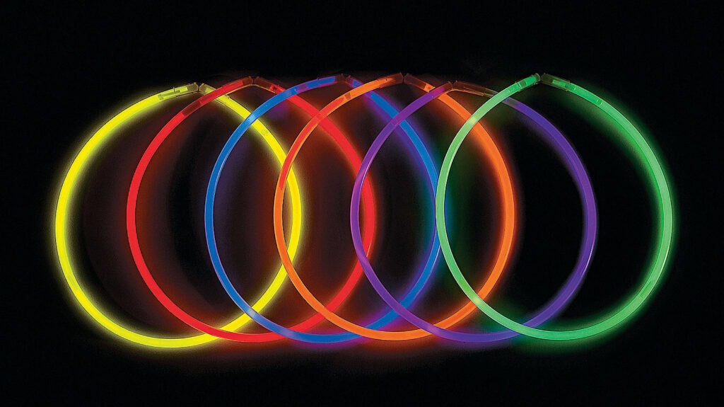 Glow in the dark ring toss is a great game for 5 year olds