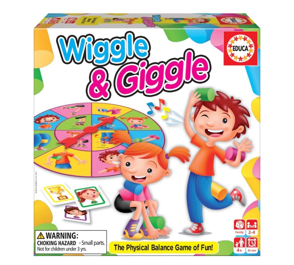 Wiggle and Giggle is a great indoor game for 5 year olds