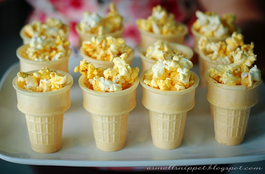 popcorn Olympic torch cone snack