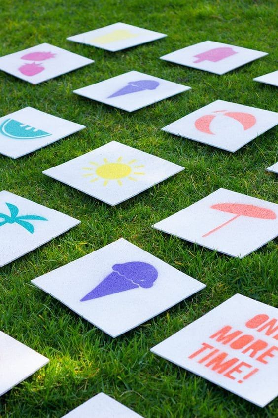 This giant matching game can be played outside