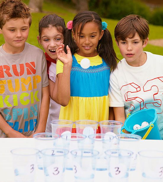 This ping pong toss is an easy outside game