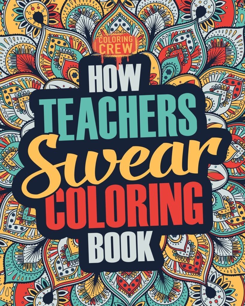 how teachers swear coloring book