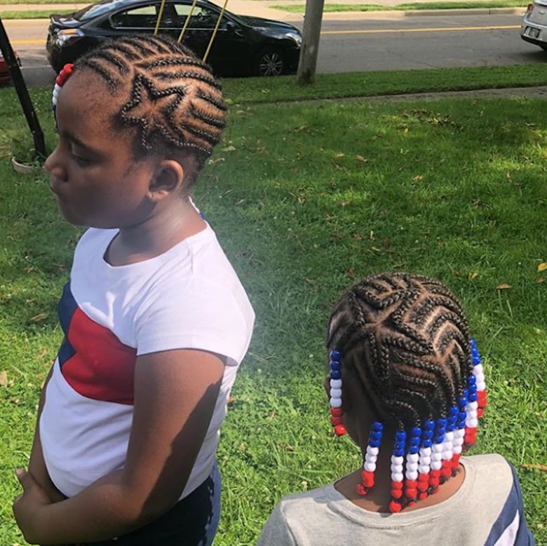 This Fourth of July, let the kids try out a cool patriotic new hairstyle