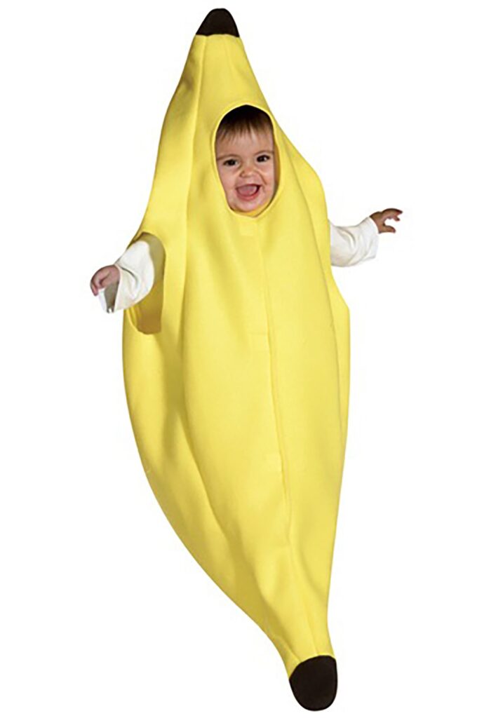 This banana bunting has to be one the cutest baby Halloween costumes of the year.