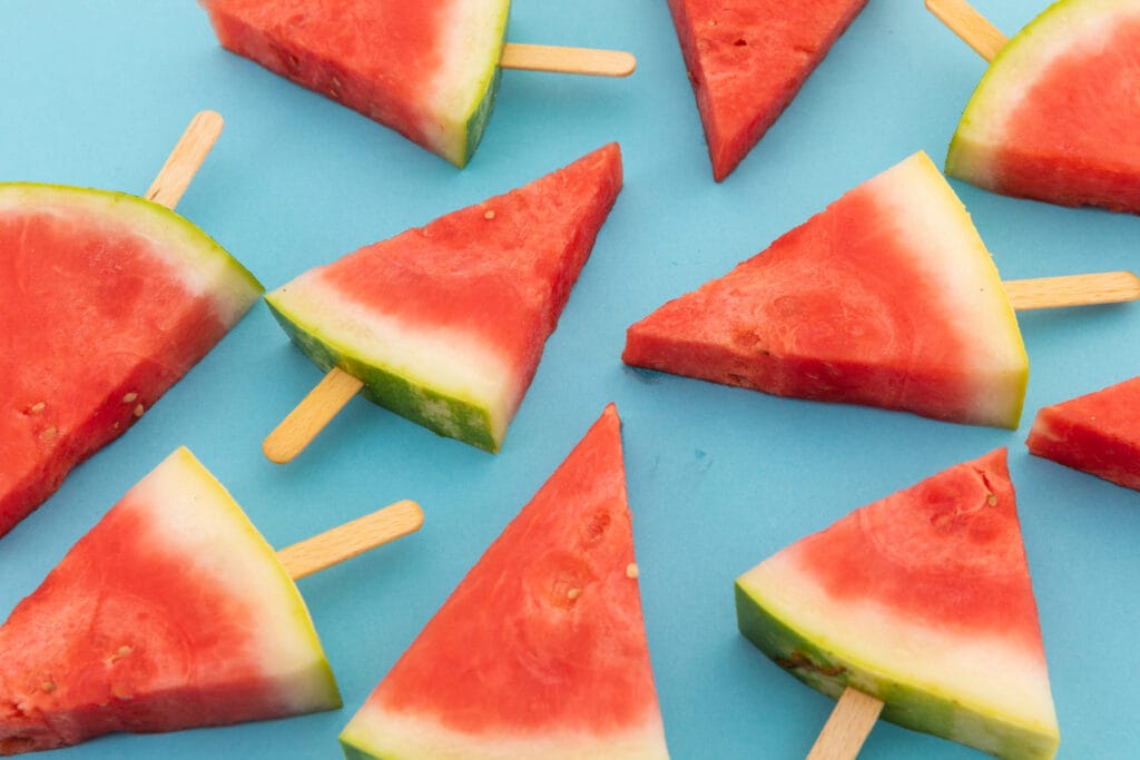Make watermelon popsicles for your Labor Day barbecue