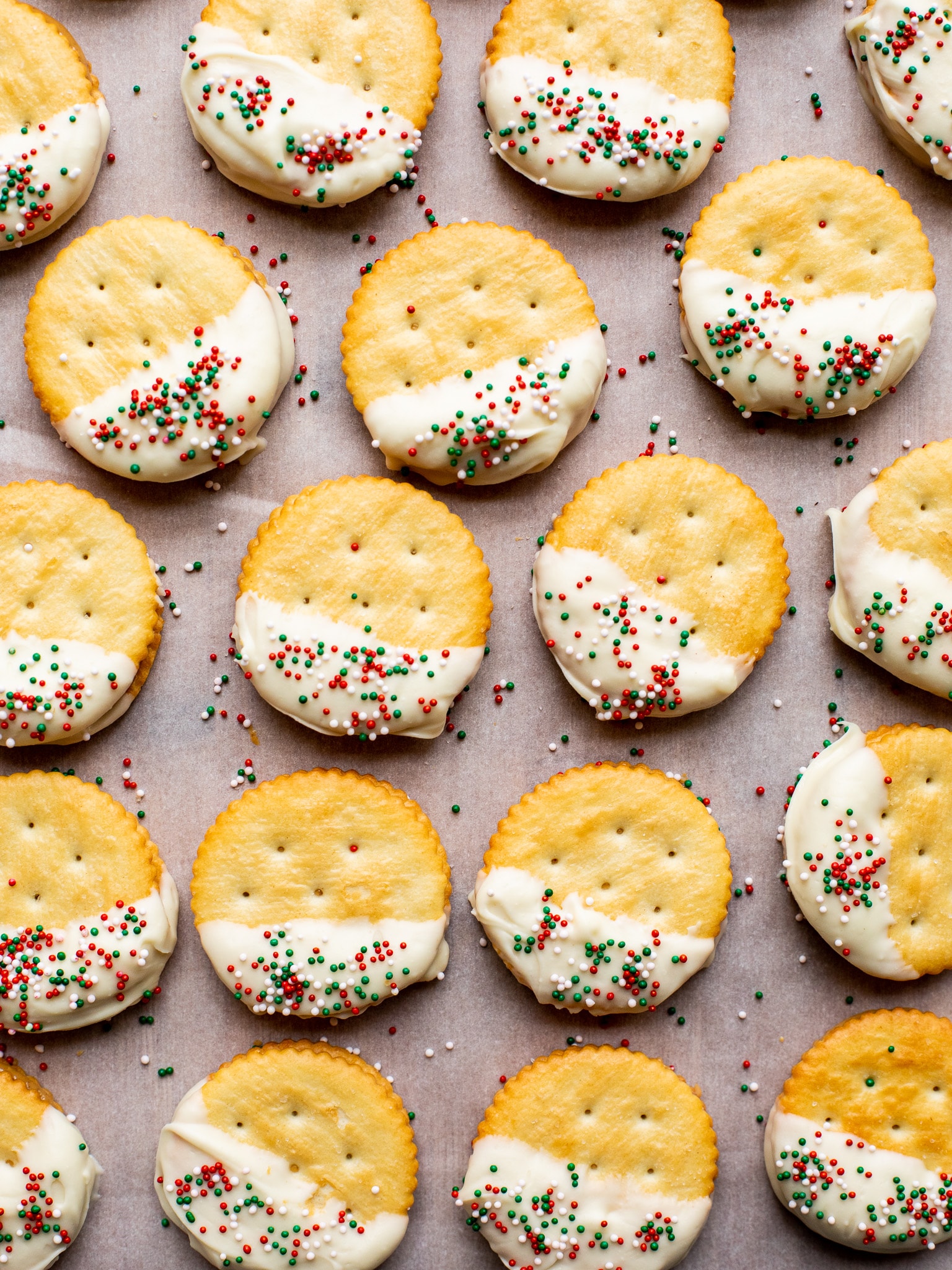 Fun easy holiday cookies with sprinkles