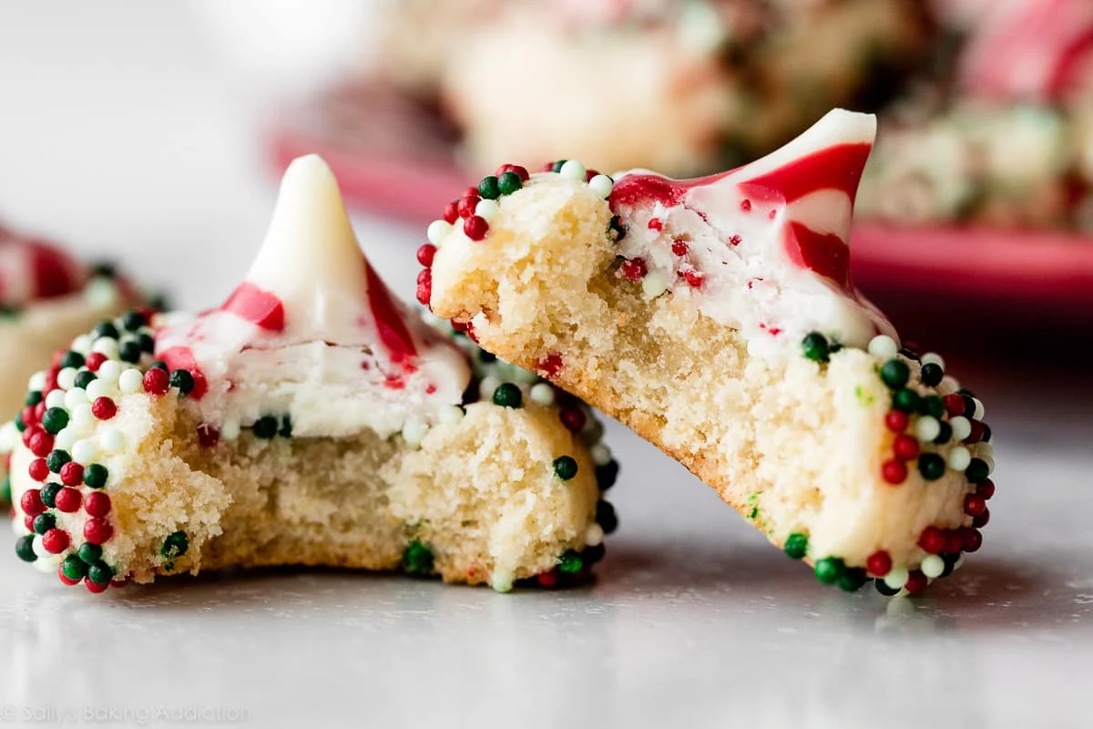Easy holiday cookies with candy canes