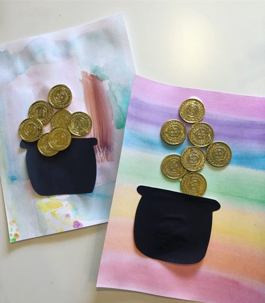 St. Patrick's Day pot of gold craft for kids