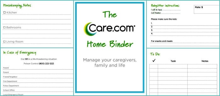 The Care.com Home Binder