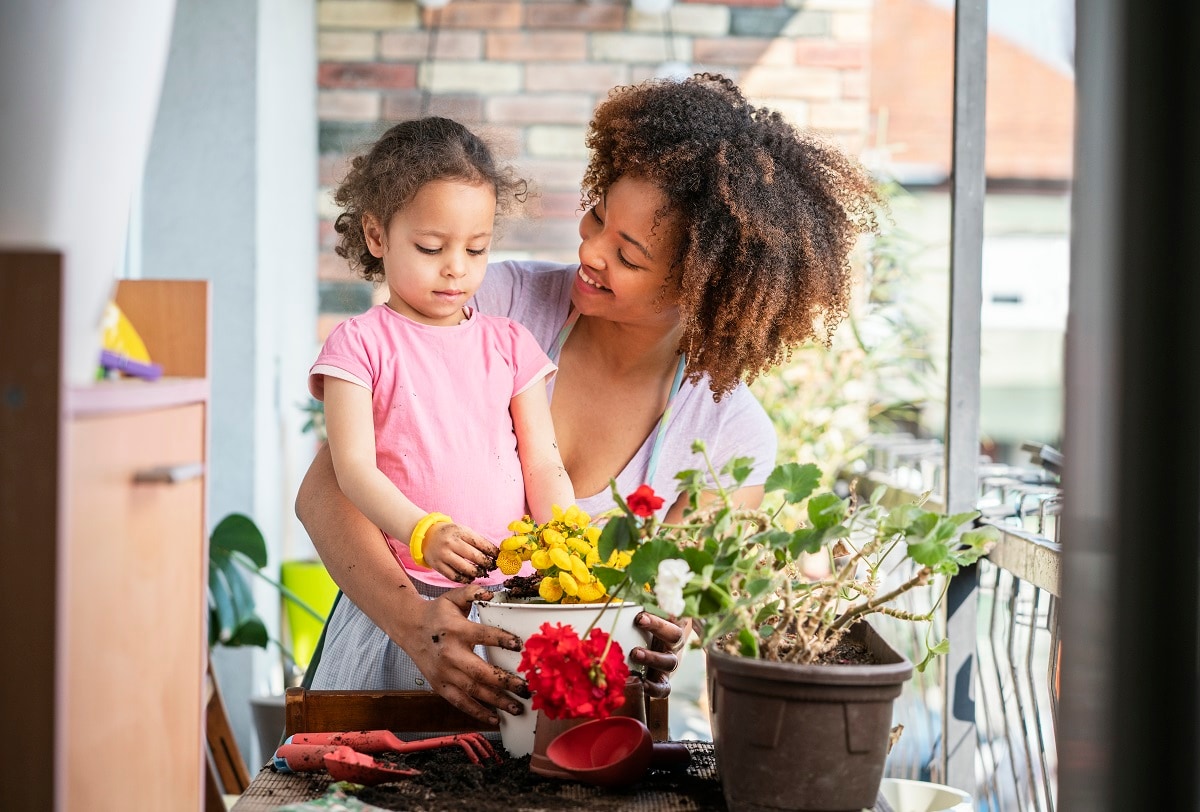 Planting Spring Flowers with Kids