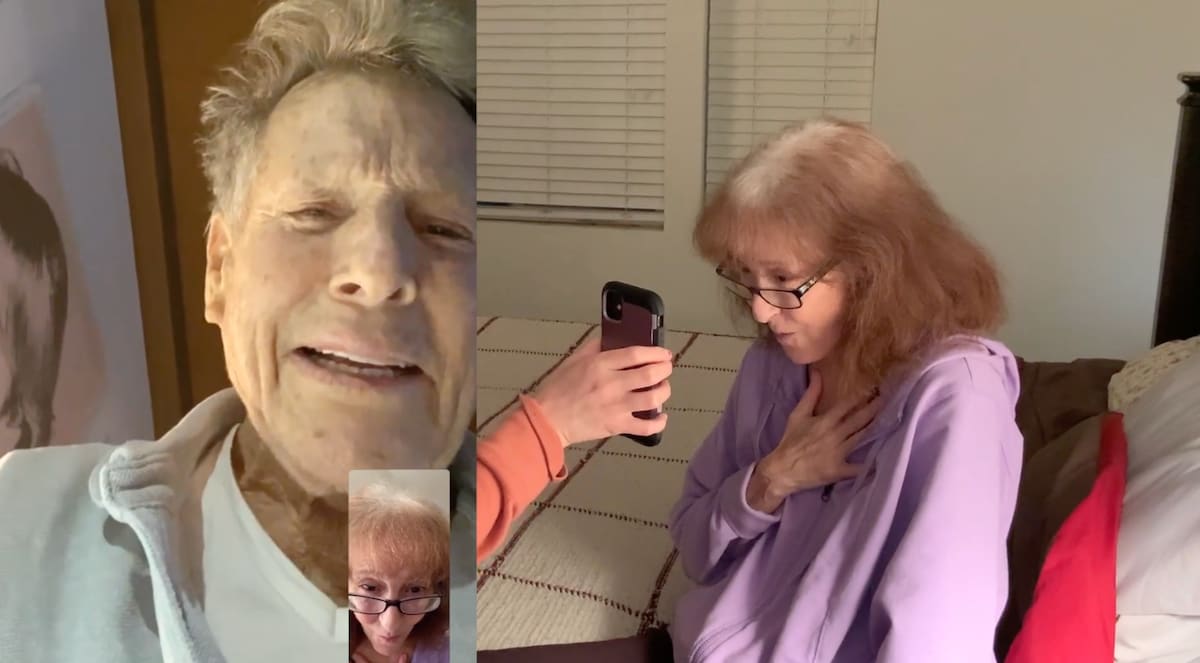 Woman with Alzheimer’s disease is overjoyed by FaceTime call from actor Ryan O’Neal
