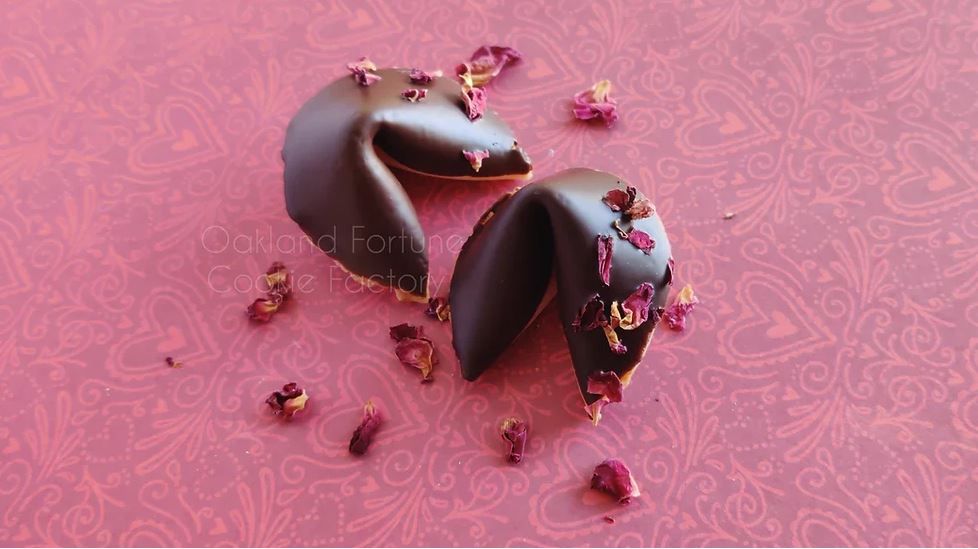 Oakland Fortune Company Little Prince dark chocolate covered fortune cookie