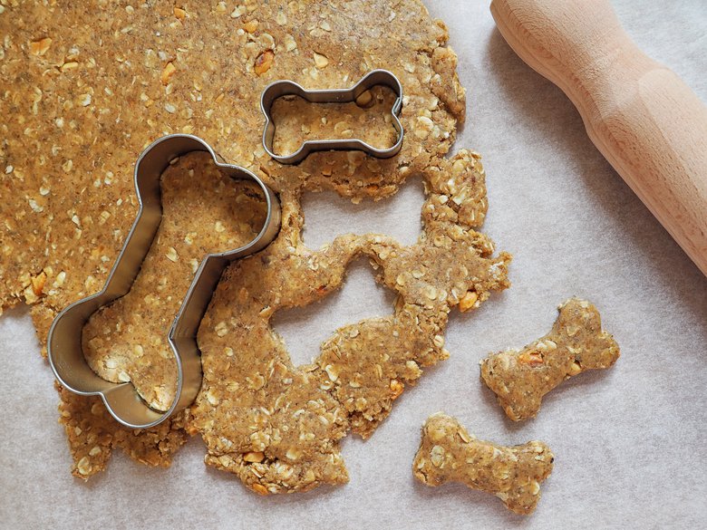 Pumpkin peanut butter homemade dog treats