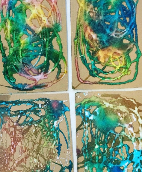 Salt painting makes a fun summer craft activity for kids