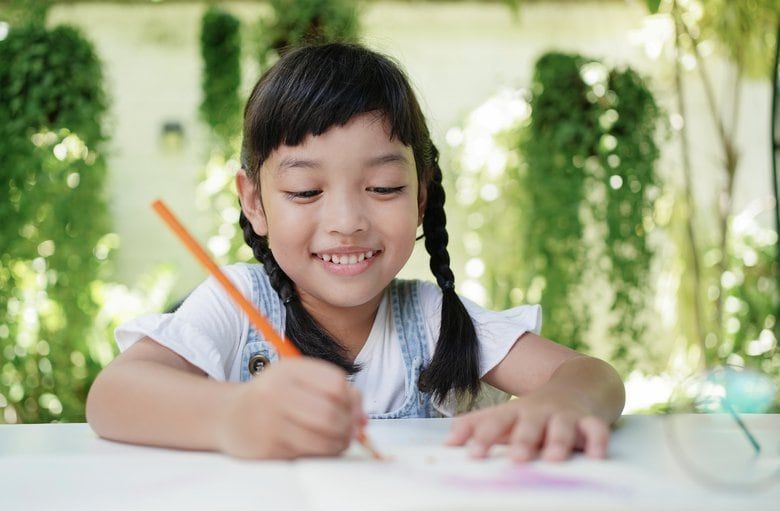 Writing a poem or short story is a fun after-school activity for kids