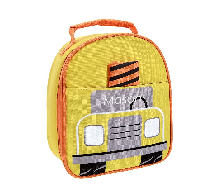 yellow construction truck lunchbox for kids