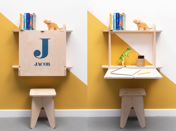 personalized dropdown homework desk for kids