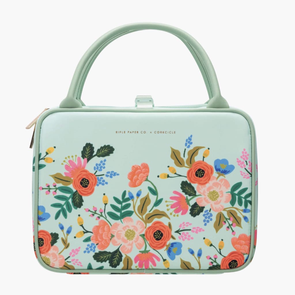 rifle paper floral baldwin boxer lunchbox