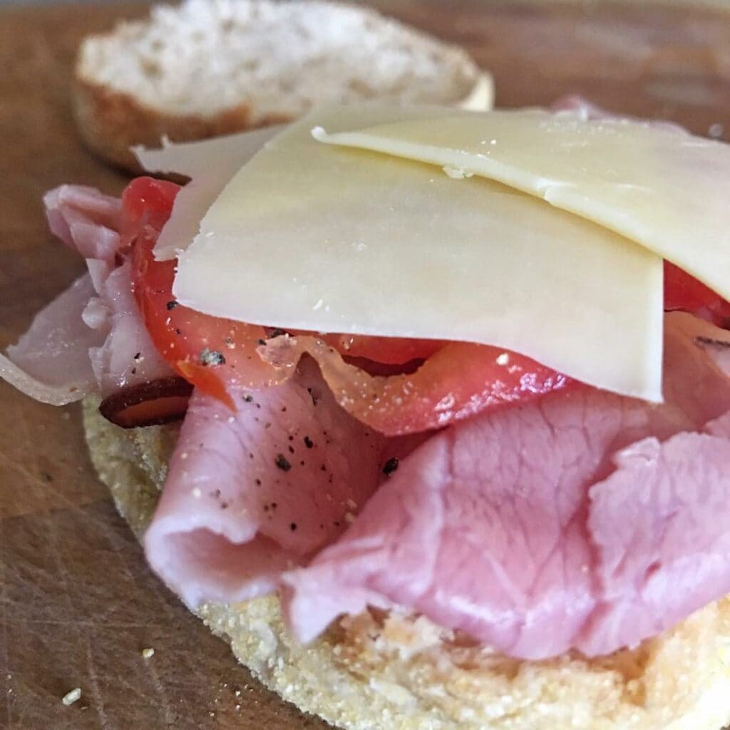 A ham and cheese toastie is an easy breakfast kids can make themselves