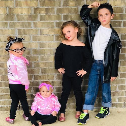Sibling Halloween costumes - Cast of Grease