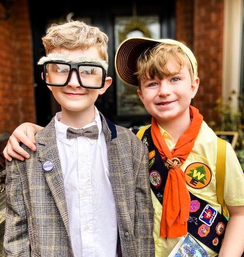 Sibling Halloween costumes - Carl and Russell from Up