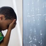 child struggling to retain information