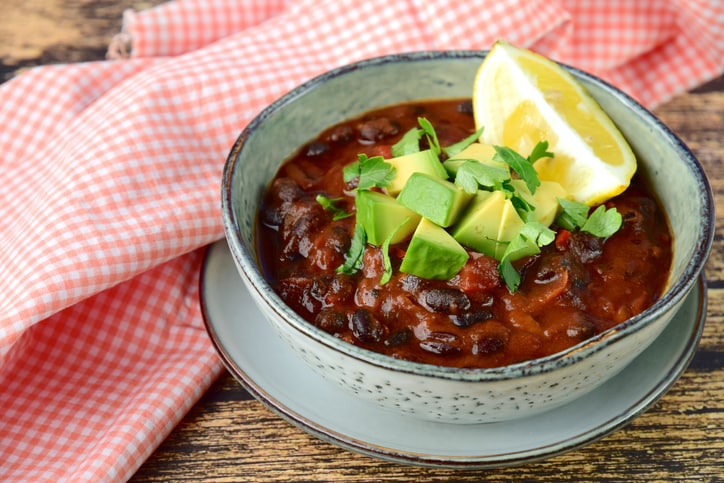 spicy black bean soup