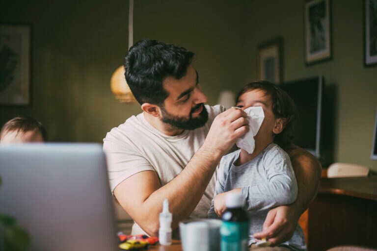 Blowing in baby’s mouth to clear a congested nose: Is it safe?