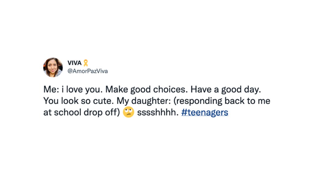Funny tweets from parents raising teens
