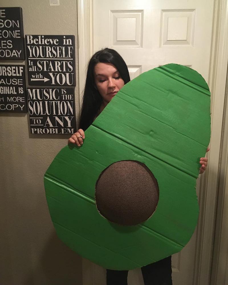 avocado pregnant halloween costume