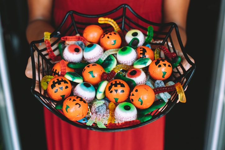 Halloween candy bowl