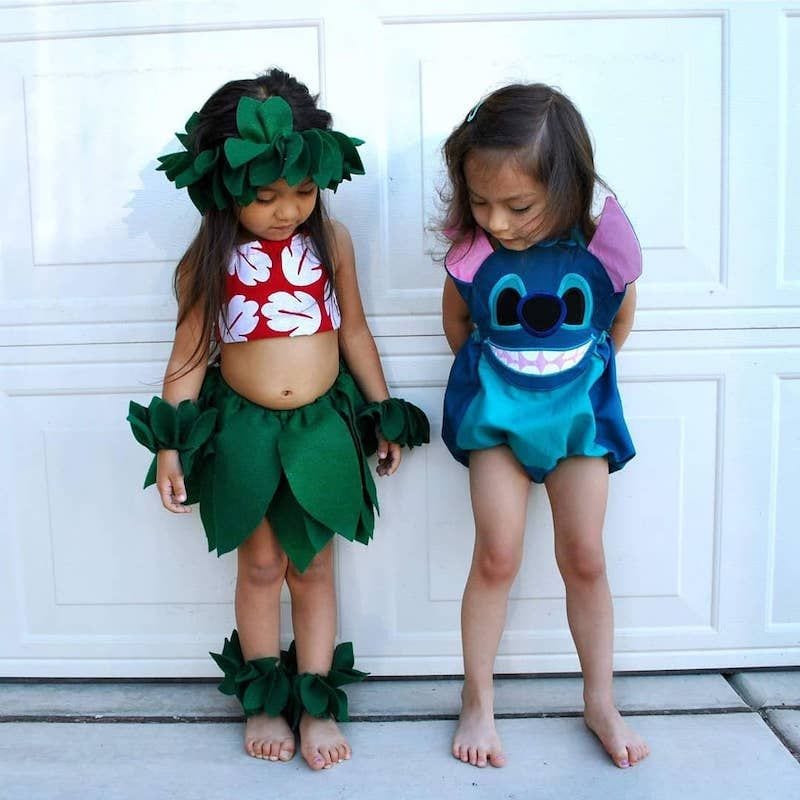 Sibling Halloween costumes - Lilo & Stitch