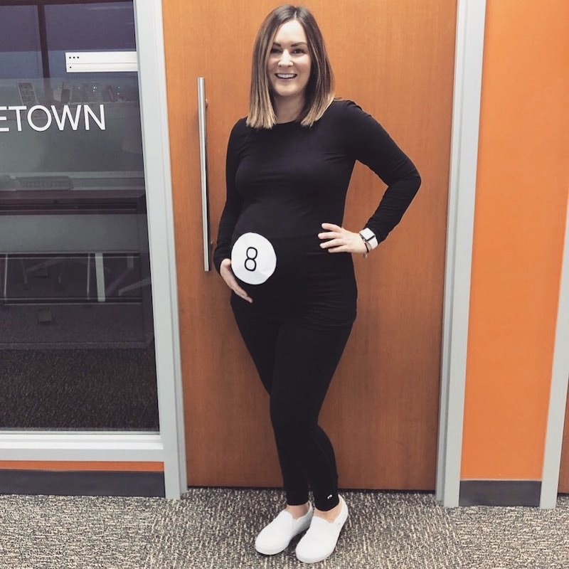 magic 8 ball pregnant halloween costume