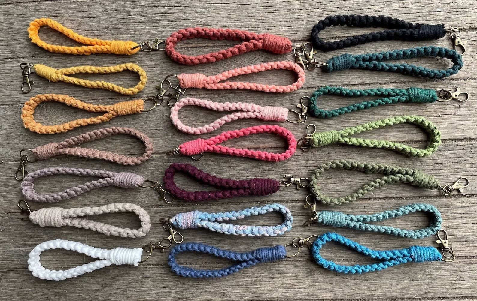 This Macrame Wristlet Keychain makes a great gift under $10