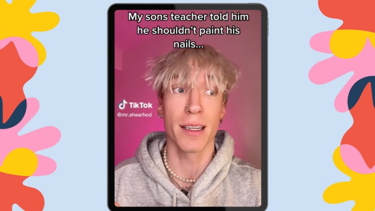 TikTok dad treats son to a mani-pedi after teacher says nail polish is just for girls