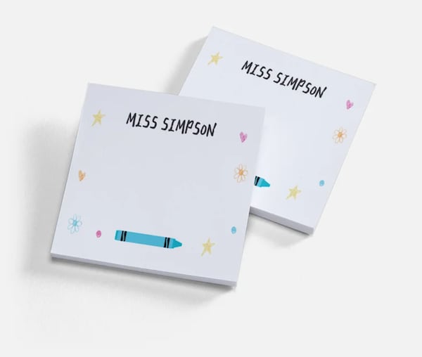 custom teacher post it notes