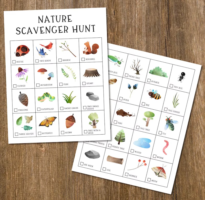 camping scavenger hunt