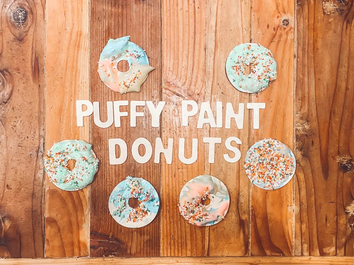 puffy paint donuts