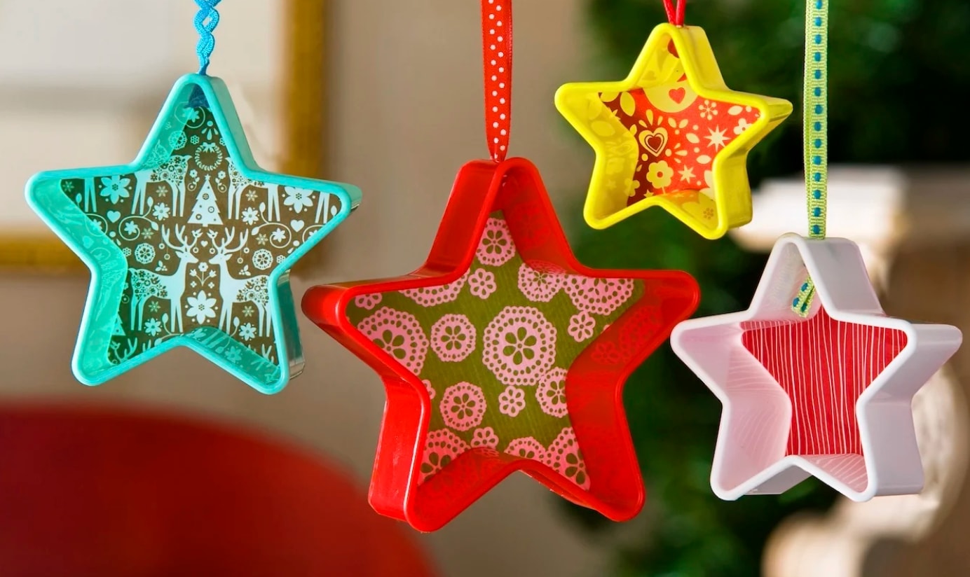 Fun Tin Foil DIY Christmas Ornaments