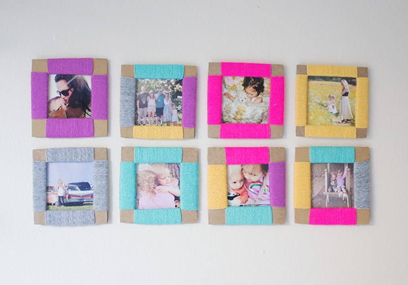 diy cardboard photo frame