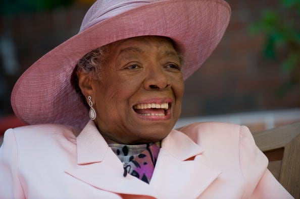 Maya Angelou celebrates her 82nd birthday