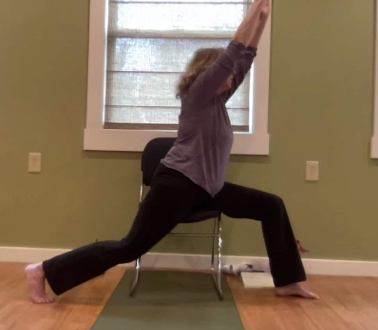 peaceful warrior chair yoga for seniors