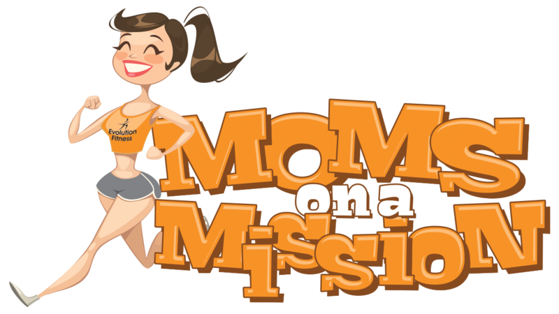 Evolution Fitness Boca (moms On A Mission) Logo