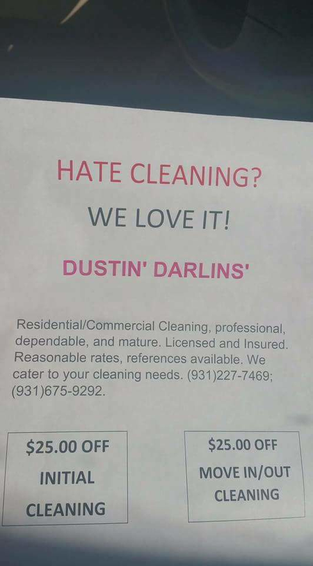 Dustin Darlins Residential/Commercial Cleaning Services