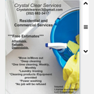 Crystal clear janitorial services