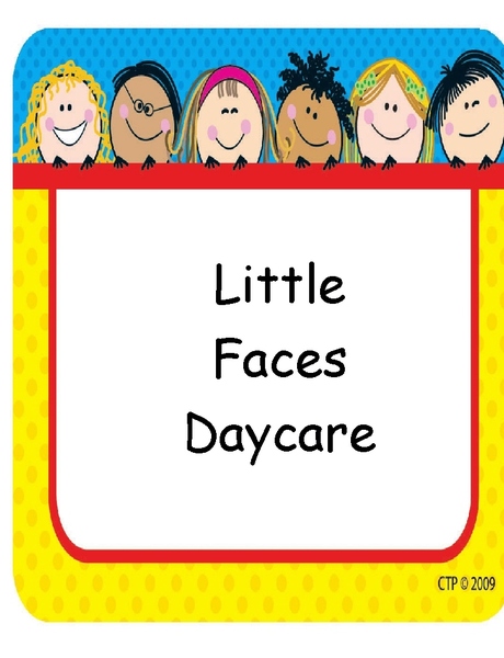 Little Faces Day Care Logo