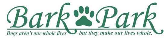 The Bark Park Logo
