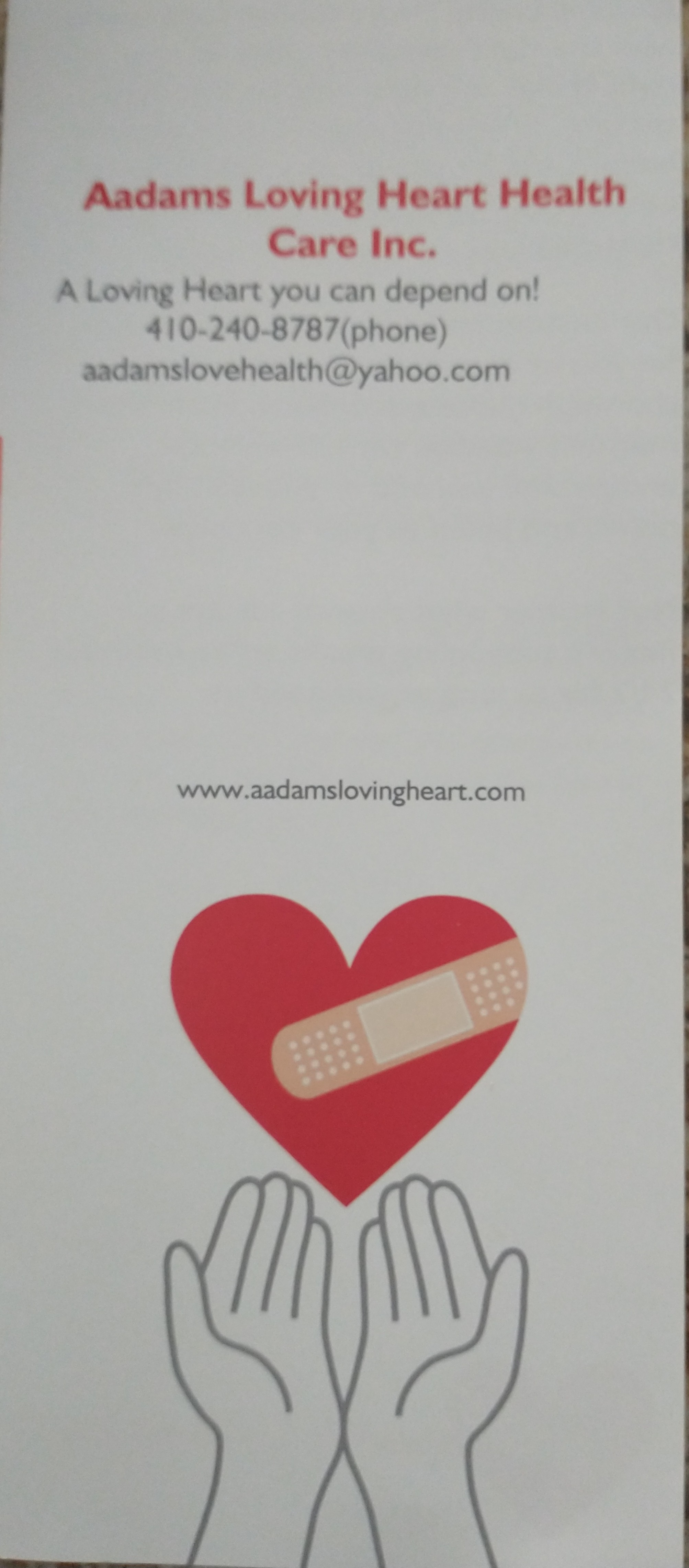 Aadams Loving Heart Health Care Inc's Photo