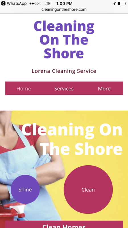 Cleaning on the shore