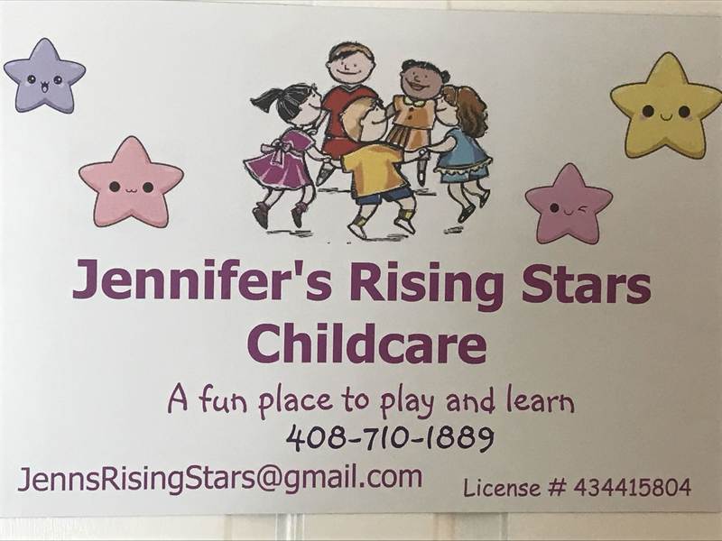 Jennifer's Rising Stars Childcare Logo